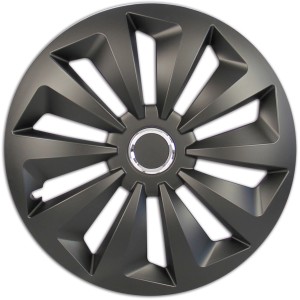 Cartrend Radzierblende Fox, 16 Zoll, schwarz matt, 4er-Set für die Außenausstattung