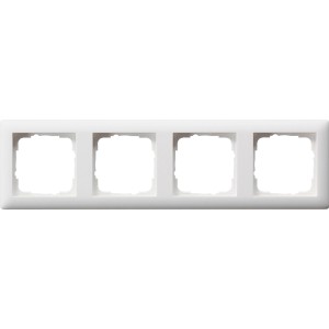 Gira Abdeckrahmen 4-fach, reinweiß, für Standard55 Schalterprogramme.