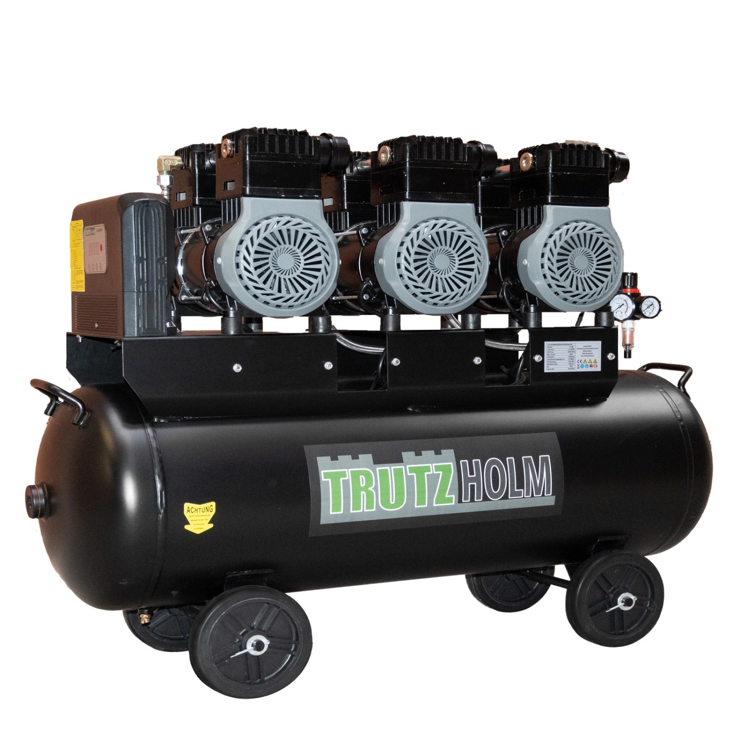 TRUTZHOLM Flüster Kompressor Luftdruckkompressor 100L Kessel 62dB 4500W günstig online kaufen