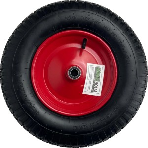 TRUTZHOLM 4x Schubkarrenrad 390x95 mm 4.80 4.00-8  Luftbereifung mit Achse