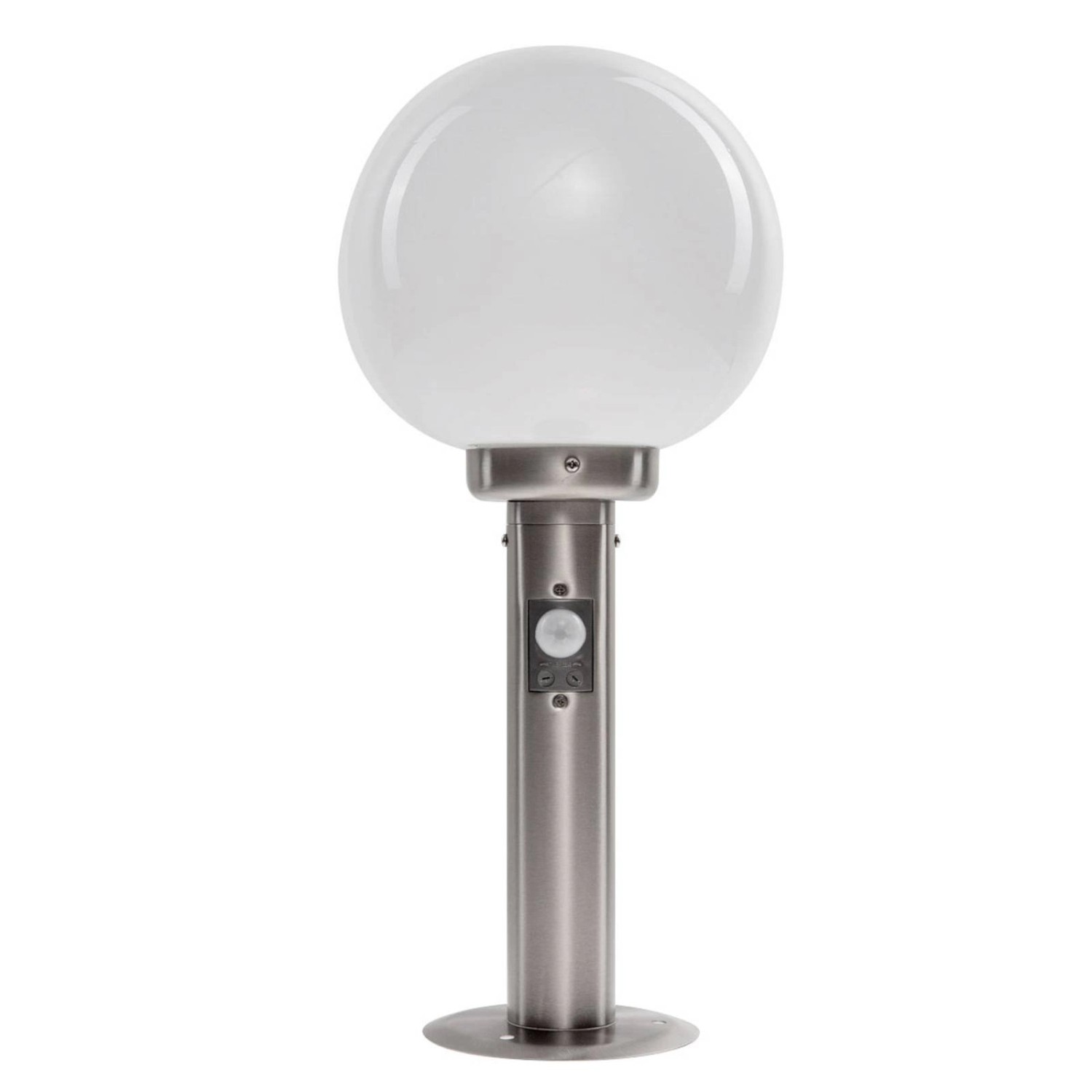 Lindby Vedran 9972084 mit Bewegungsmelder Spritzwassergeschützt Modern in Alu aus Glas 1-flammig E27