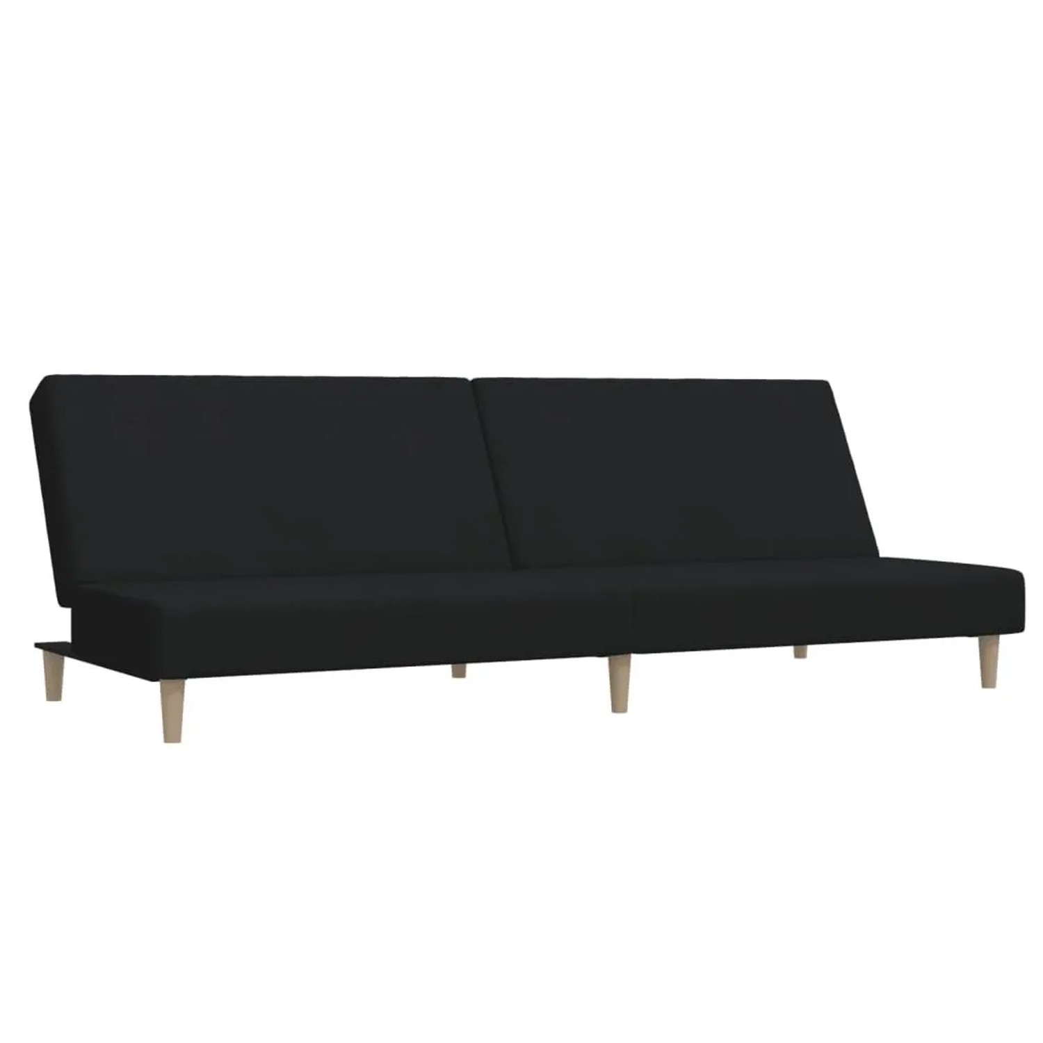 vidaXL Schlafsofa 2-Sitzer Schwarz Stoff 375725 günstig online kaufen