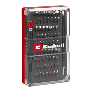 Einhell Präzisions- und Elektronik-Reparatur-Set, 66-teilig, im transparenten Aufbewahrungskoffer.