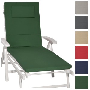 Beautissu Rollliegenauflage Loft RL, 200x60cm, dunkelgrün, für Gartenliege.