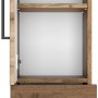 Held Möbel Hochschrank Rom, 30 cm breit, Wotaneiche Dekor mit Schublade und offenen Fächern.