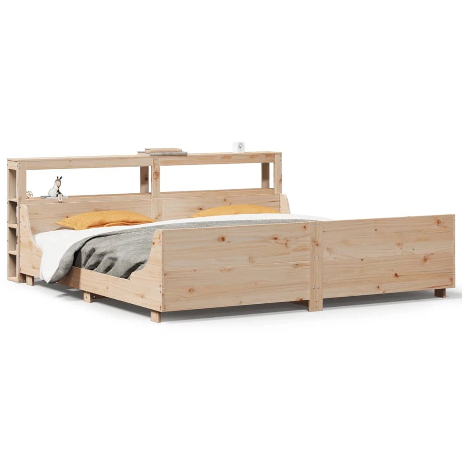 vidaXL Massivholzbett ohne Matratze 200x200 cm Kiefer 3306447 günstig online kaufen
