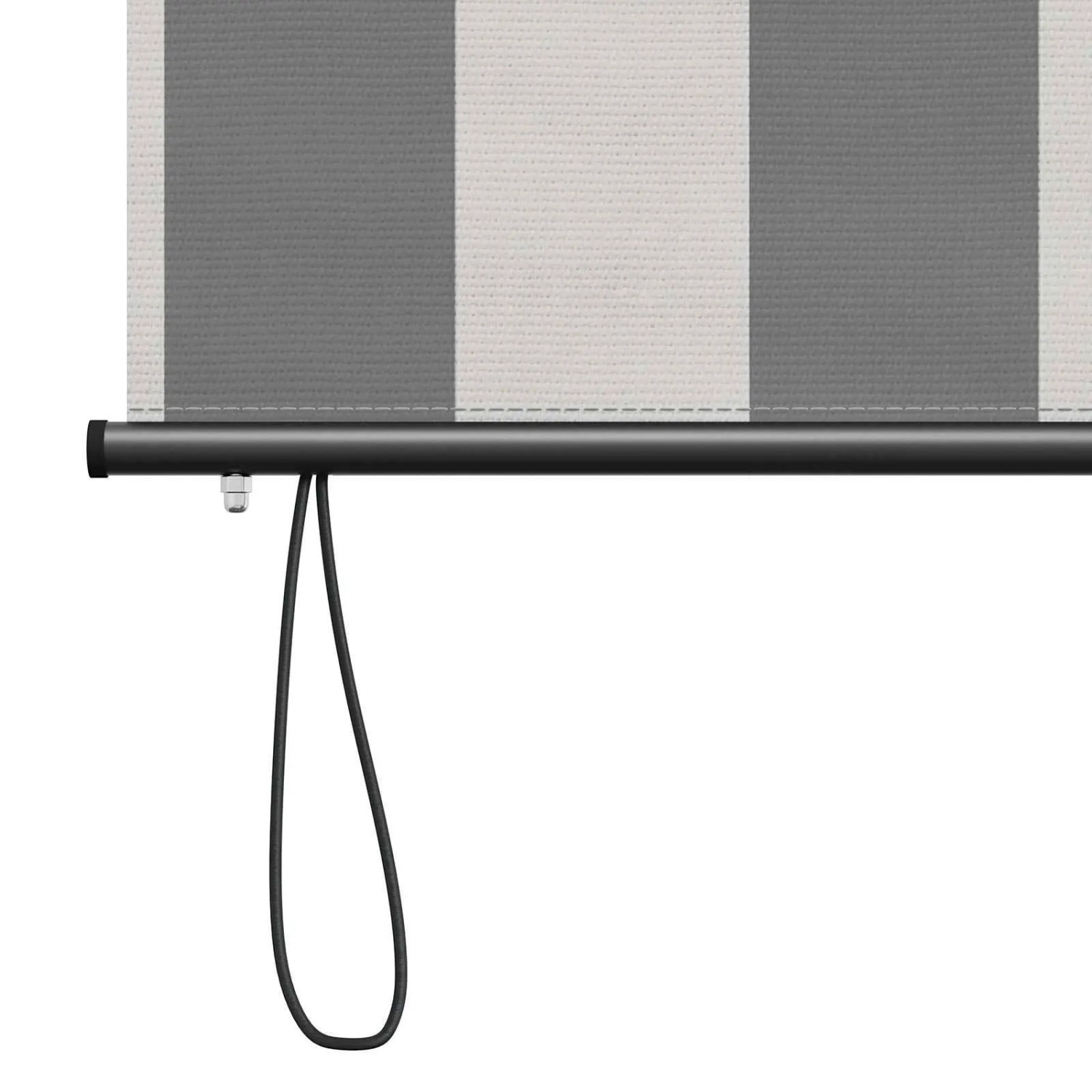 vidaXL Rollo Anthrazit und Weiß 120 x 250 cm Stoff und Aluminium 42037185