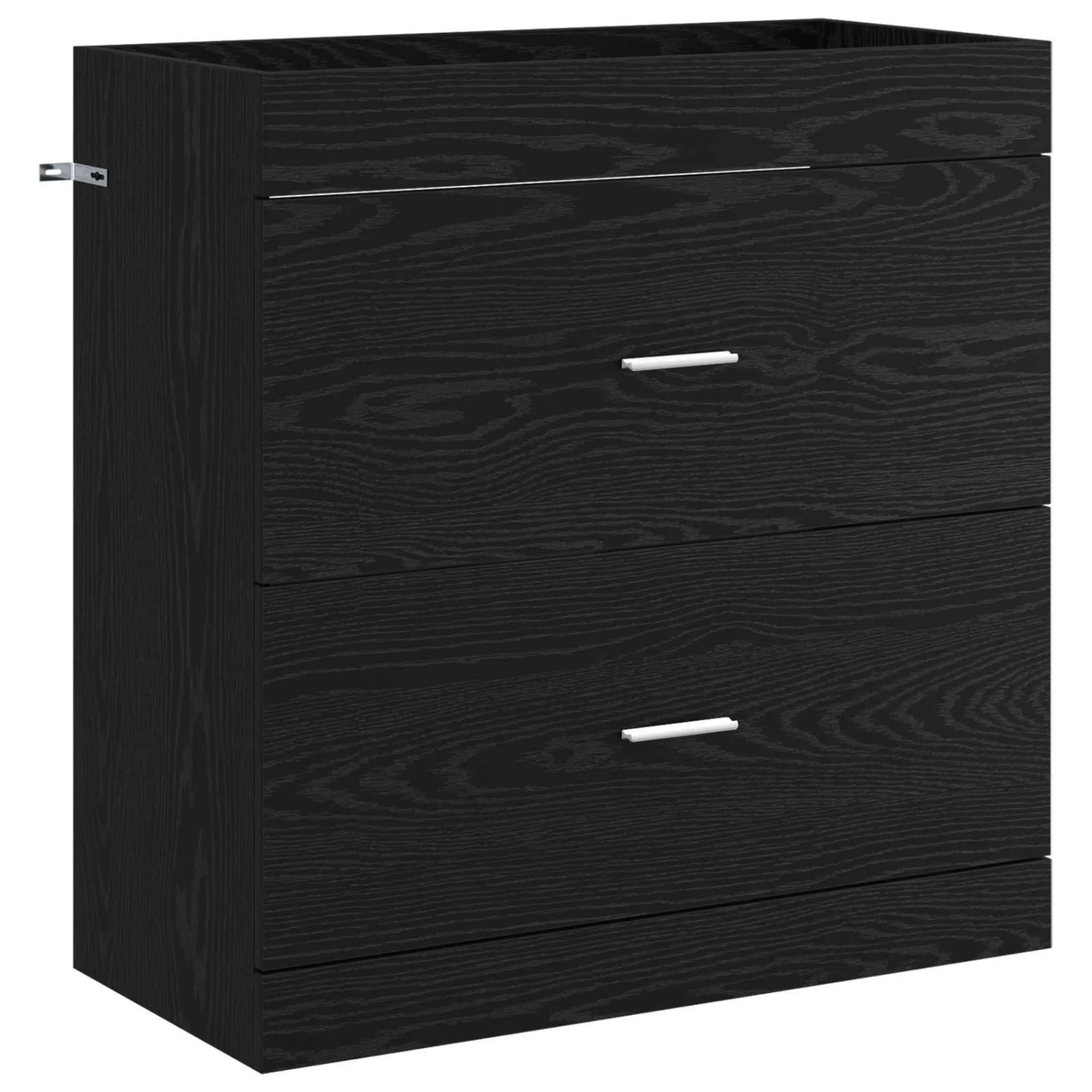 vidaXL Badunterschrank Schwarze Eiche 78,5 x 37,5 x 81 cm 890713