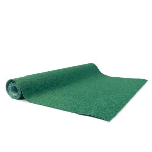 Grüner Karat Rasenteppich Farbwunder PRO als Rollenware (100x400cm) für Balkon und Terrasse.
