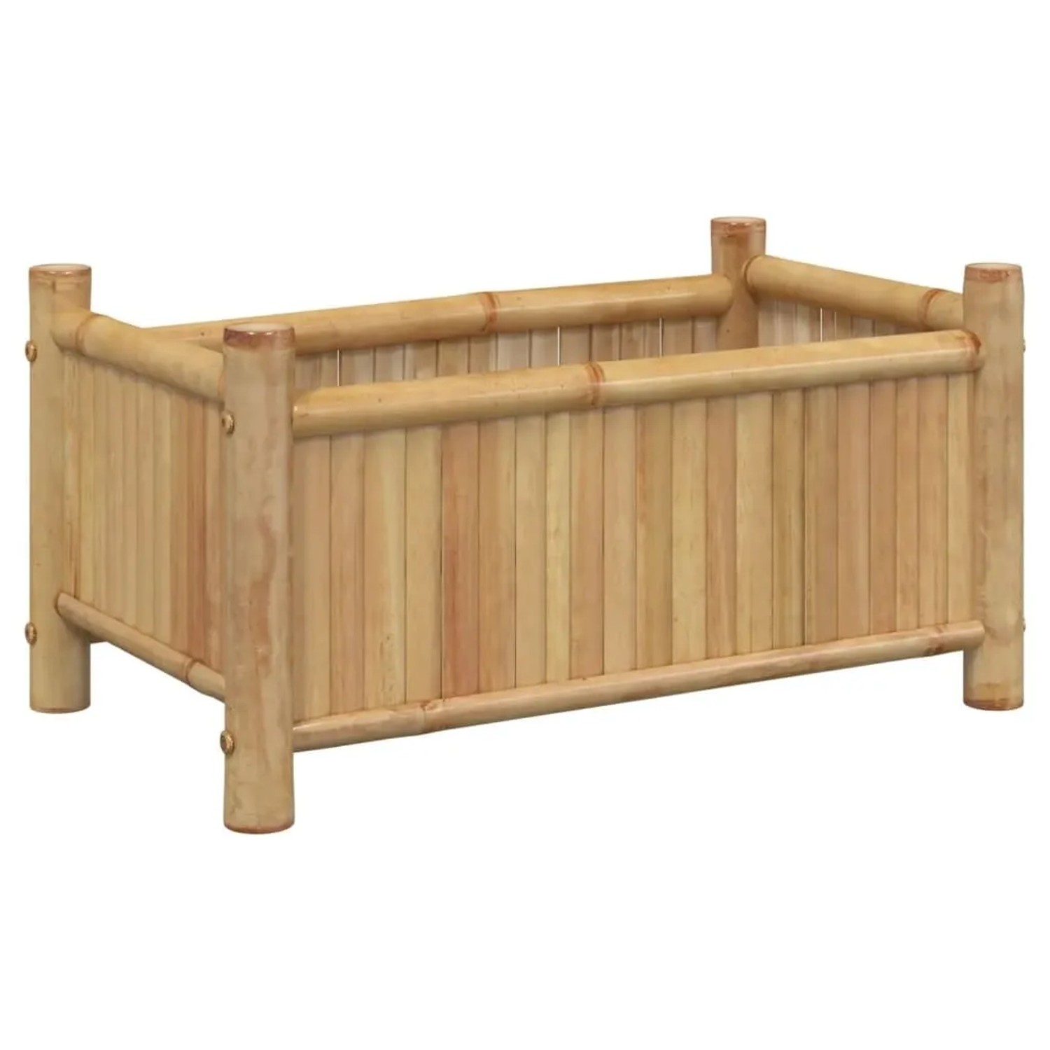 vidaXL Pflanzkübel 50x30x25 cm Bambus 366460