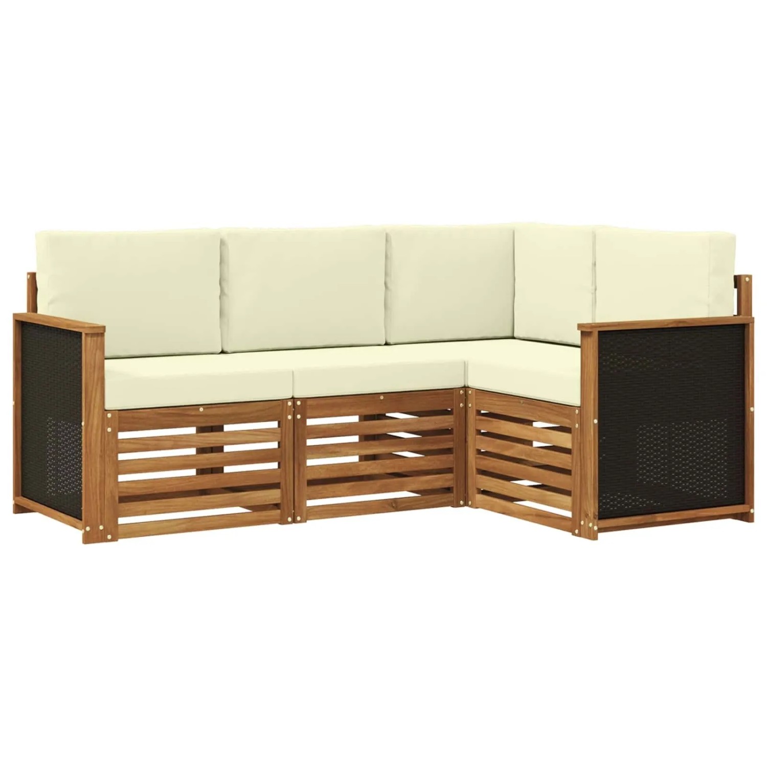 vidaXL Sofagarnituren mit Kissen 4 Stk Massivholz Akazie 3384281