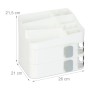 Relaxdays Make Up Organizer Kunststoff Weiß mit Schubladen 21,5 cm x 26 cm x 21 cm 1,5 kg_4