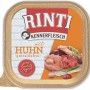 Rinti Kennerfleisch mit Huhn, 300g Schale Hunde-Nassfutter mit 65% Fleischanteil.