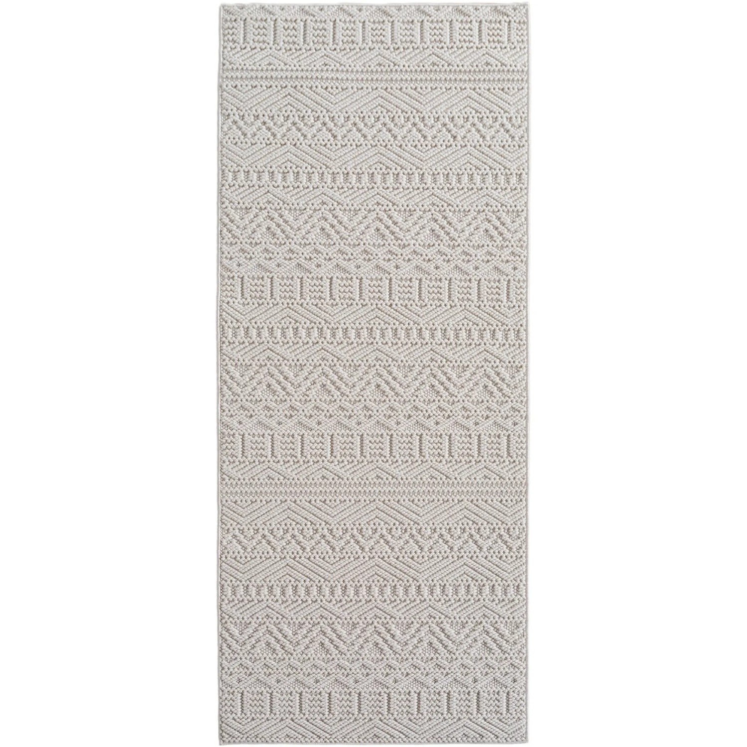 Ayyildiz Flachgewebeteppich Helix 2202 Creme 80 cm x 250 cm