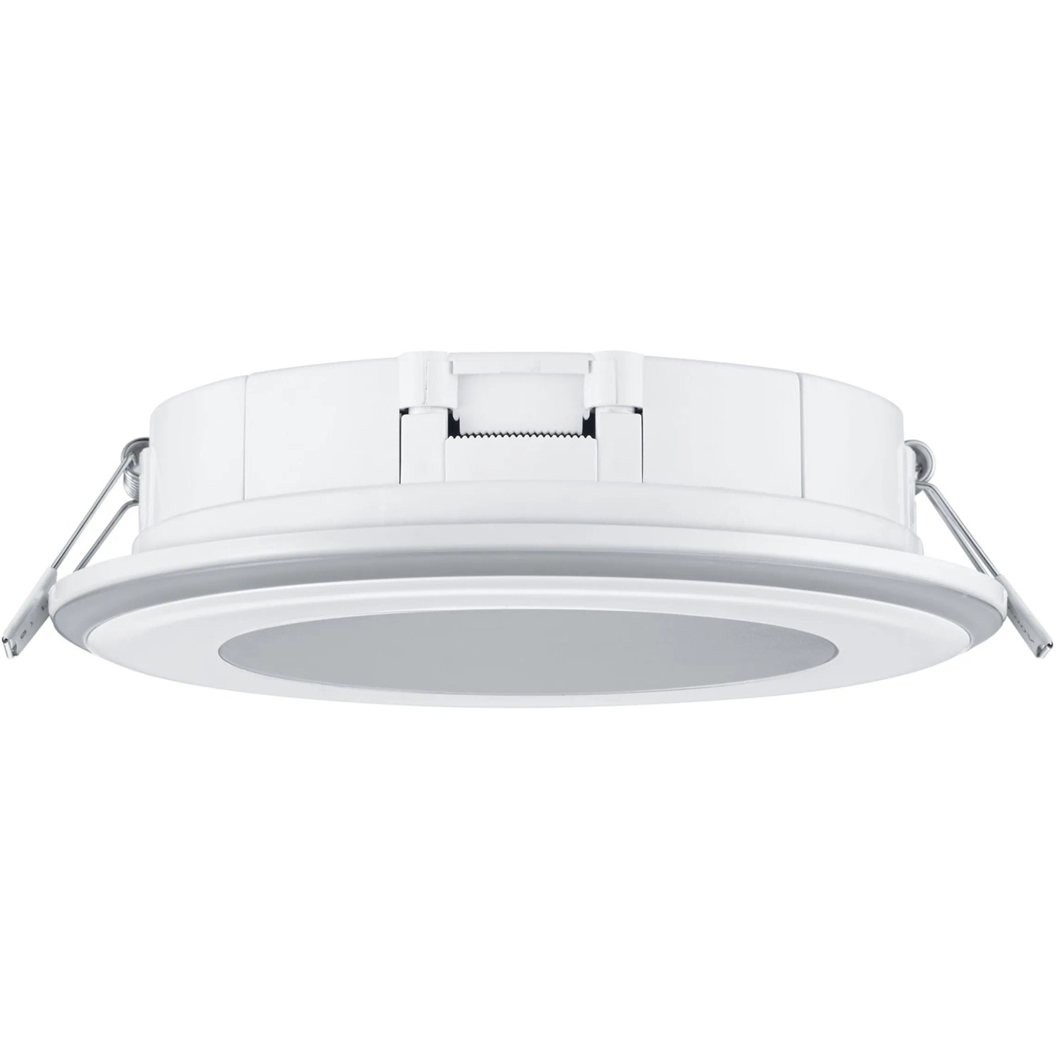 Weißer, runder Trio LED Einbauspot Aura mit 10W und 1040 Lumen.