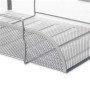 Relaxdays Dokumentenablage Metall Silber Stapelbar 8,5 cm x 26 cm x 33,5 cm 0,36 kg_4