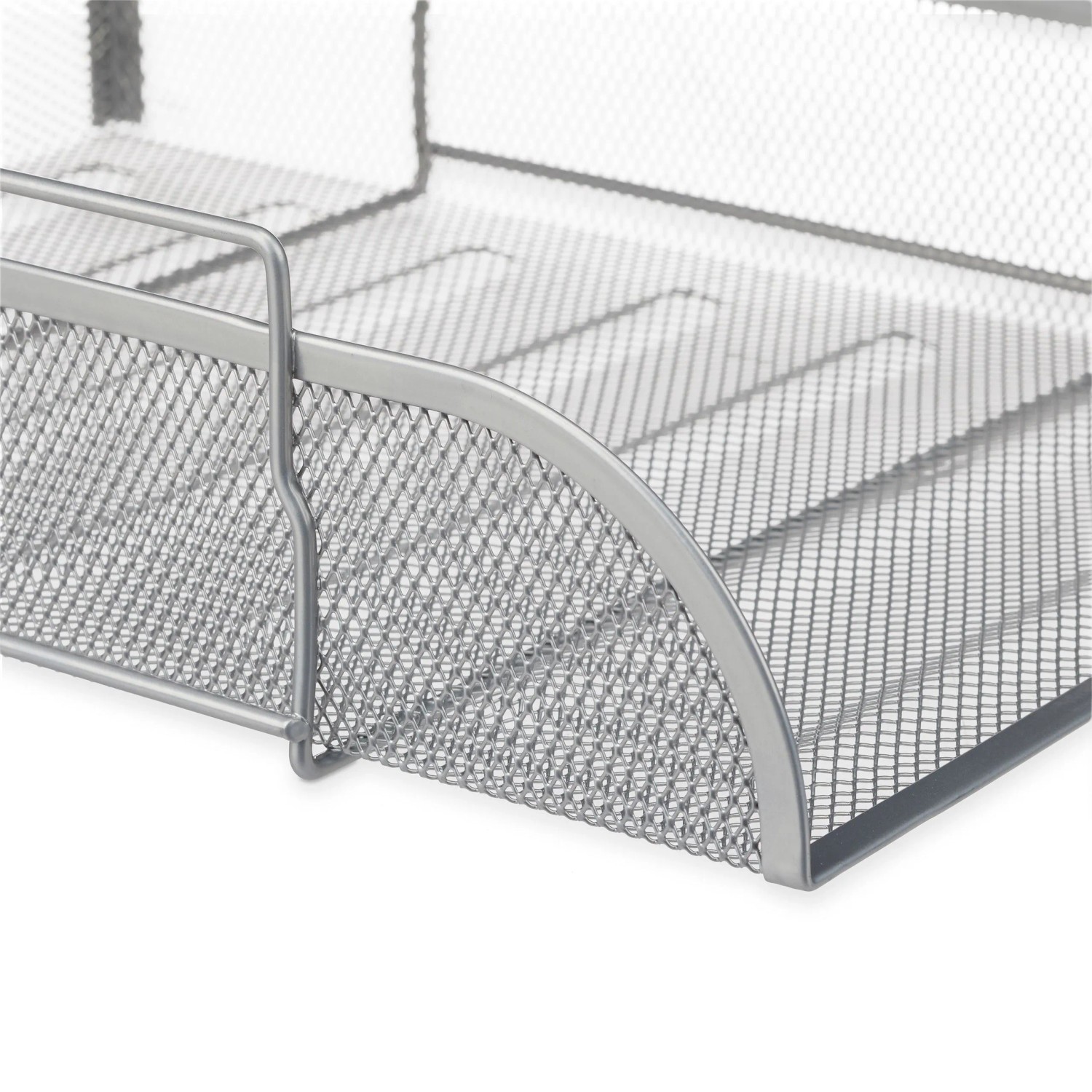 Relaxdays Dokumentenablage Metall Silber Stapelbar 8,5 cm x 26 cm x 33,5 cm 0,36 kg_4