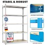 KARAT Schwerlastregal Lakota 2er Set Traglast bis 875 kg Verzinkt 200 x 120 x 60 cm_2