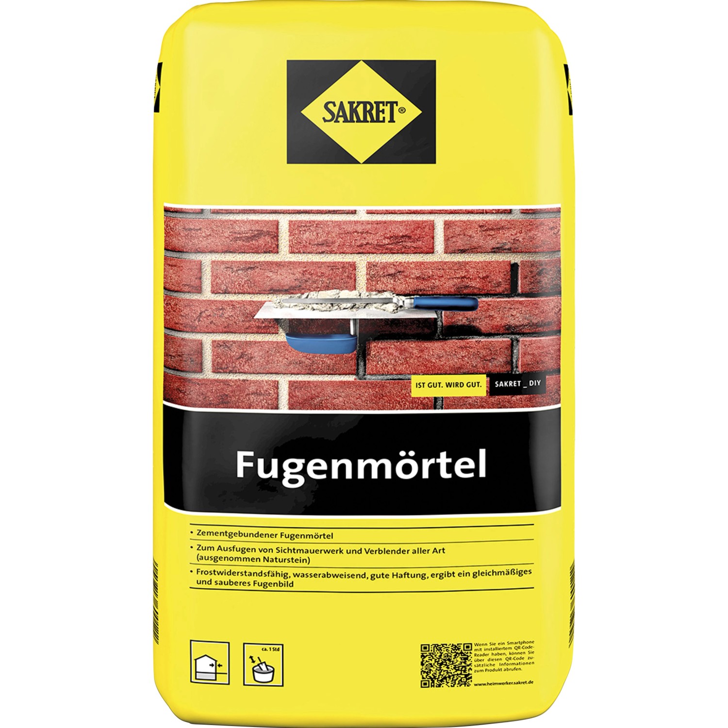 Sakret Fugenmörtel Grau 10 kg