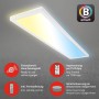 Brilo Wifi-LED Panel Tava, smarte Deckenleuchte mit App- und Sprachsteuerung, CCT Weiß.
