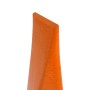 EBERTH Spaltkeil aus Stahl, orange, für Holzspalter, Detailaufnahme der Keilspitze.
