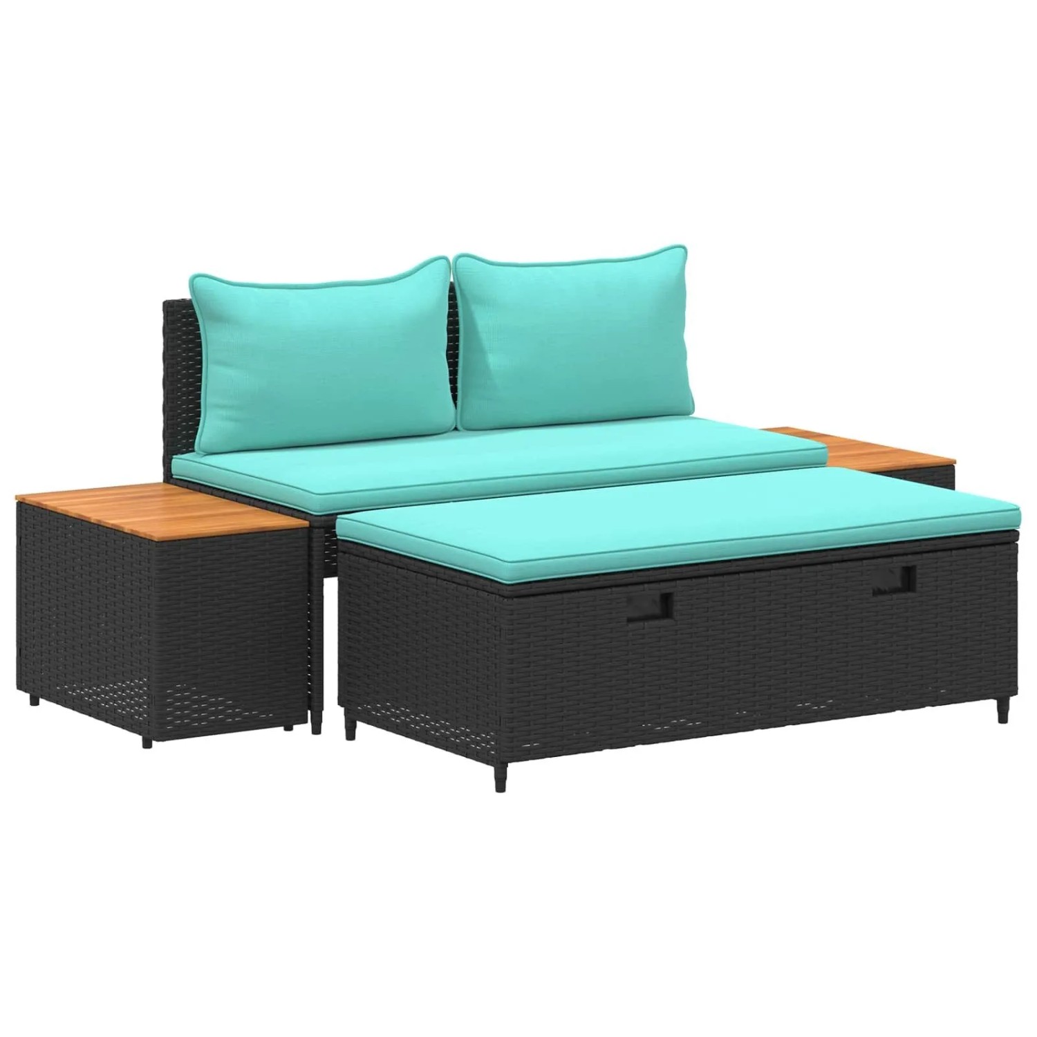 vidaXL Outdoor-Sofagarnitur 4-Seater 4-Tlg 55 x 30 x 39 cm 42025894