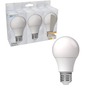 E27 LED Leuchtmittel in Glühlampenform, 13W, warmweißes Licht.