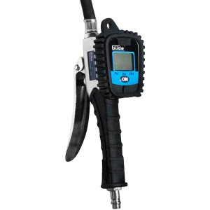 Güde Digitaler Reifenfüller Pro V 12 mit digitalem Display und Gummimanschette.