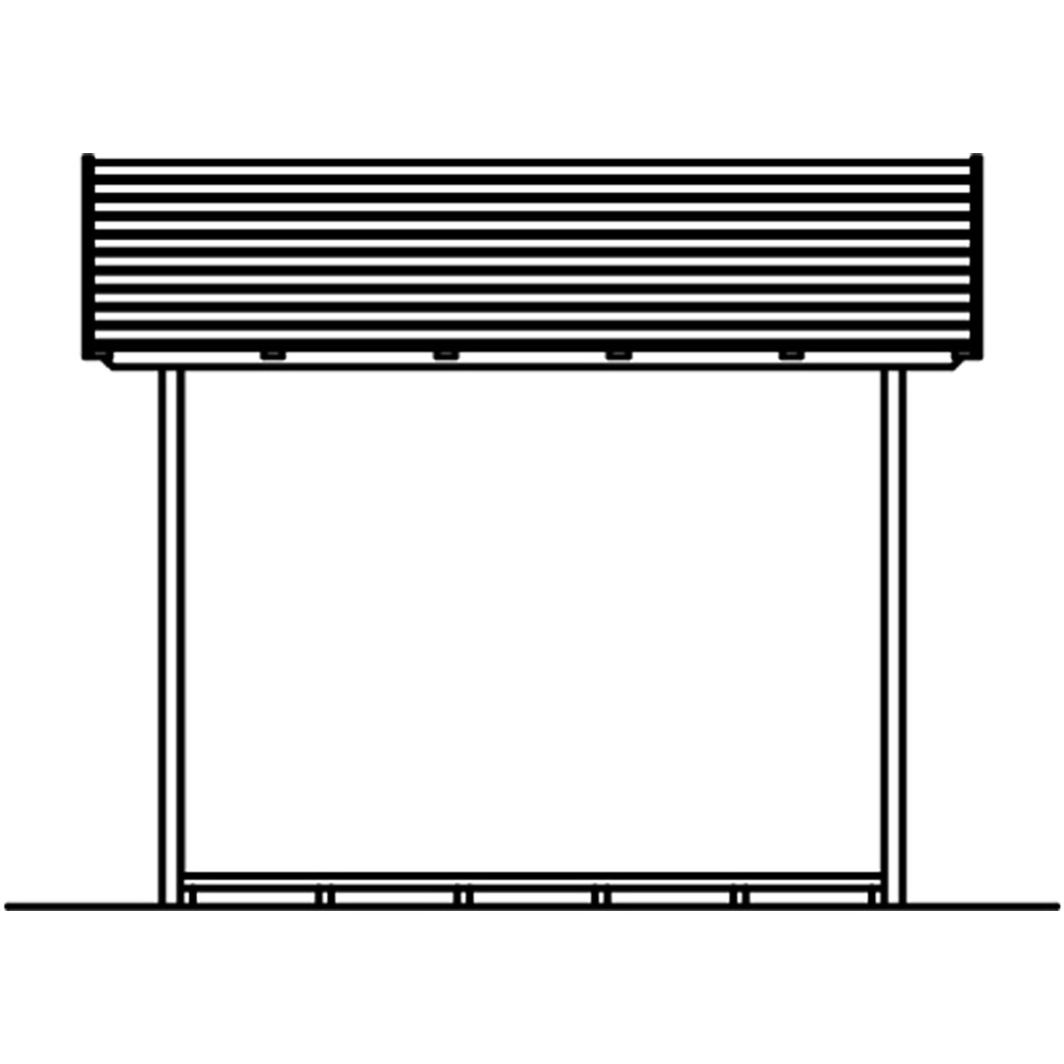 Holzunterstand Paul 2 von Skan Holz, 290x126 cm, naturbelassen, für Kaminholz.