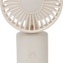 Weißer USB Handventilator für Reisen und Büro.