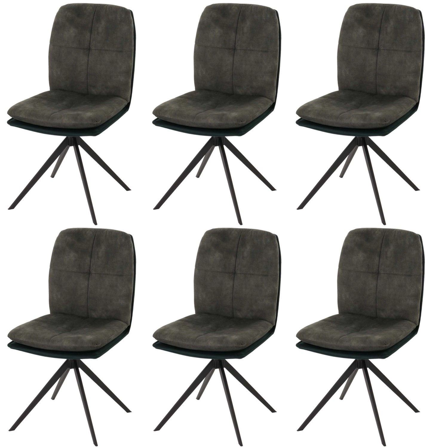 MCW Esszimmerstuhl M68 6er-Set Grün günstig online kaufen