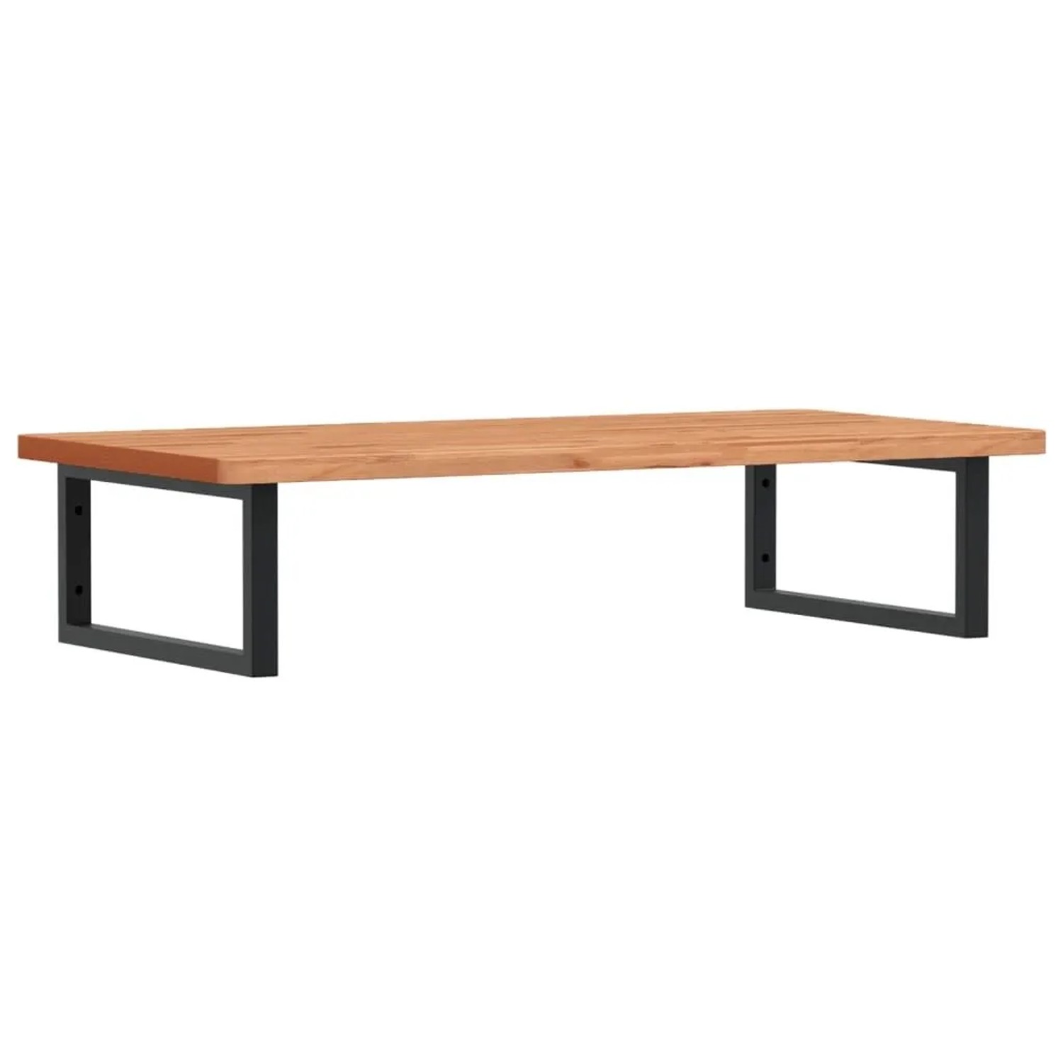 vidaXL Waschbeckenregal Wandmontage Stahl und Massivholz Buche 3302441 günstig online kaufen