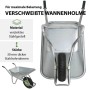 TRUTZHOLM Schubkarre, 100L, verzinkte Stahlmulde, Luftrad auf Stahlfelge. Ideal für Garten und Bau.