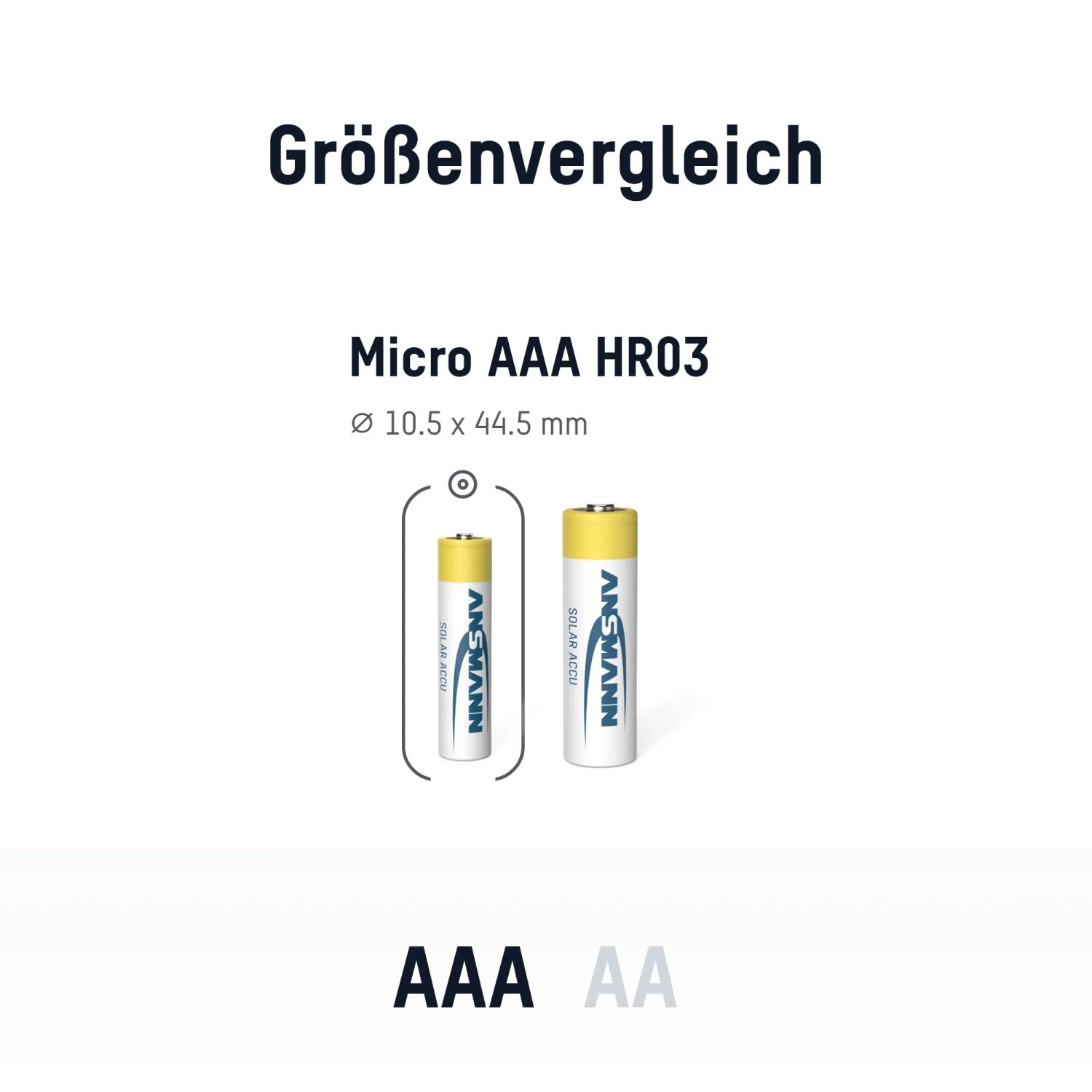 ANSMANN Akku AA Mignon 800 MAH 1,2V NiMH für Solarlampen 6 Stk Wiederaufladbar_3