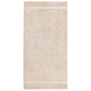 Sandfarbenes Dyckhoff Duschtuch Planet, 70x140 cm, aus Baumwolle. Hochwertiges Handtuch.