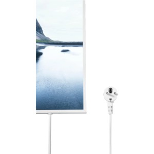 Könighaus Infrarotheizung mit Berg- und See-Motiv, 60x120 cm, 1000W, elektrische Heizung.