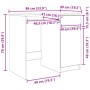 vidaXL Schreibtisch Weiß 86x49x76 cm Holzwerkstoff 861823_14