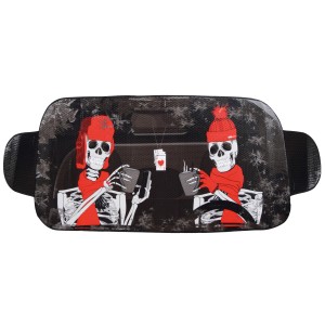 Frontscheibenabdeckung Winter mit Skelett Motiv, 150x70 cm, für Autos. Schutz vor Eis und Schnee.