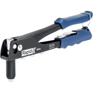 Rapid RP10 Nietzange mit Softgrip und 100 Nieten für 3,2-4,8 mm Durchmesser.