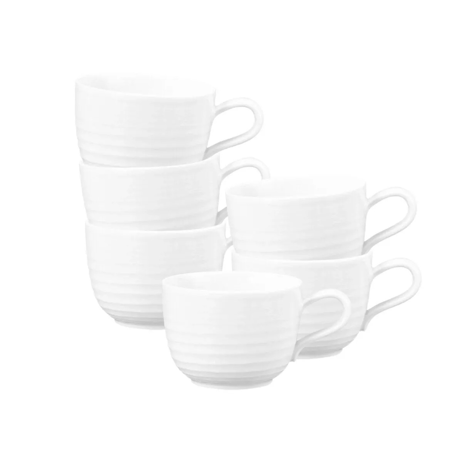 Seltmann Weiden Terra Kaffeetassen 260 ml 6er Set Weiß