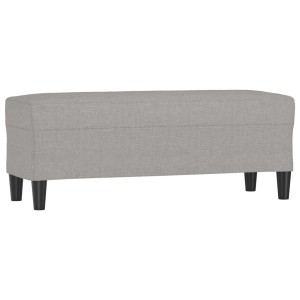vidaXL Sitzbank Hellgrau 100x35x41 cm Stoff 349407