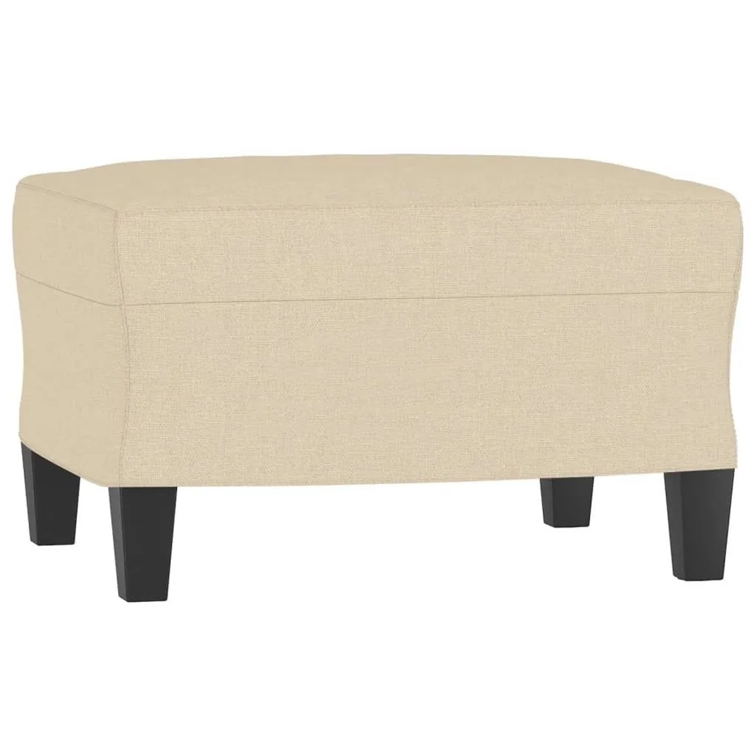 vidaXL Fußhocker Creme 60x50x41 cm Stoff 349329