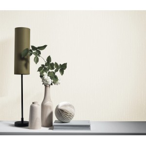 Beige Vliestapete mit feiner Struktur von Erismann, ELLE Decoration 2 Uni, für stilvolle Wandgestaltung.