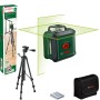 Bosch UniversalLevel 360 Kreuzlinienlaser Set mit Stativ, Tasche und Batterien.