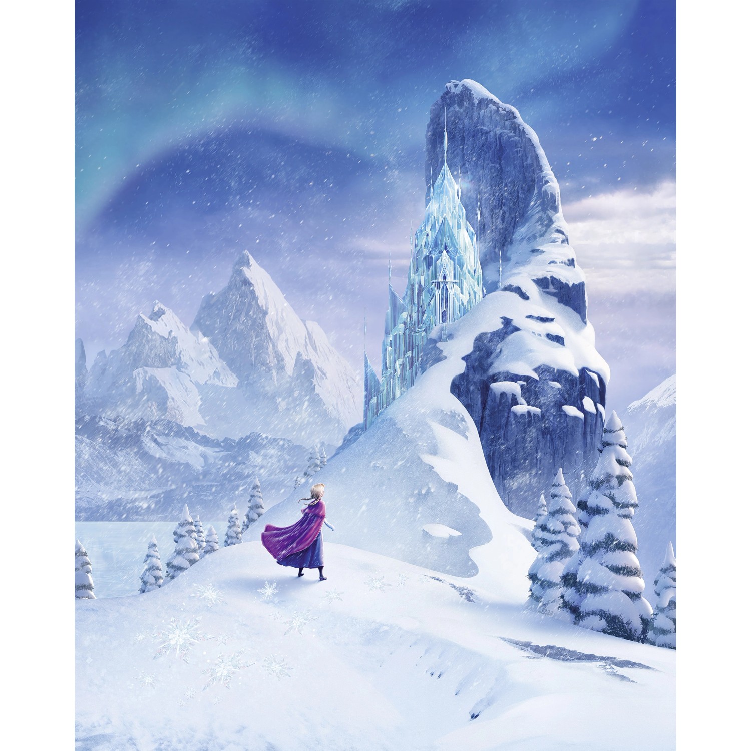 Komar Vlies Fototapete Disney Frozen Ice Castle Weiß-Blau günstig online kaufen