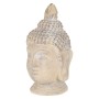Beige-graue Buddha Figur, 55 cm, aus Kunststein für Garten & Deko.