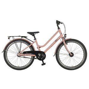 Prophete Kinder-Cityrad Trio 500 M in Brandy: 24-Zoll-Rad mit Gepäckträger und Licht.
