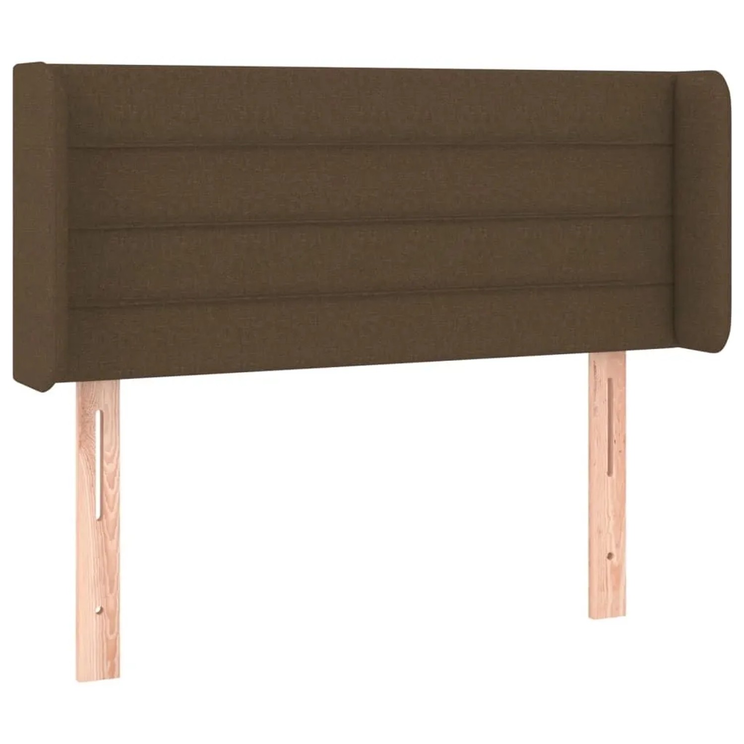 vidaXL Kopfteil mit Ohren Dunkelbraun 93x16x78/88 cm Stoff 3118893