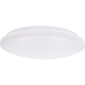 Weiße LED-Deckenleuchte, 15 W, 1600 lm, 4000 K, IP44, Ø 30 cm. Geeignet für Bad und Küche.