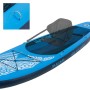 Blaues ECD Germany Stand Up Paddle Board Makani 320 mit Zubehör.